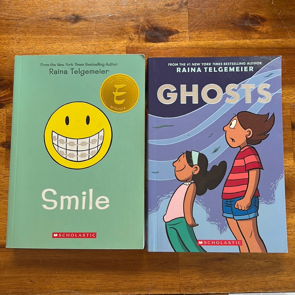 2 Scholastic Books by Raina Telemeier - Kids Grades 3-7